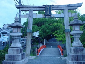 山田伊射奈岐神社の鳥居