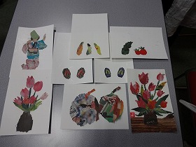 新聞ちぎり絵