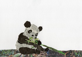 新聞ちぎり絵2