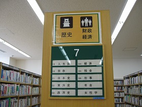 千里丘図書館に掲示したピクトグラムの一例。